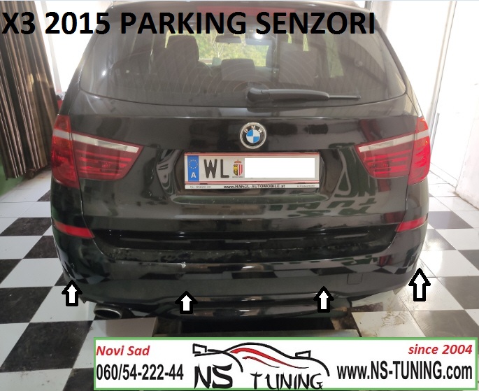 bmw x3 f25 ugradnja parking senzora novi sad ns tuning 2012 2013 2014